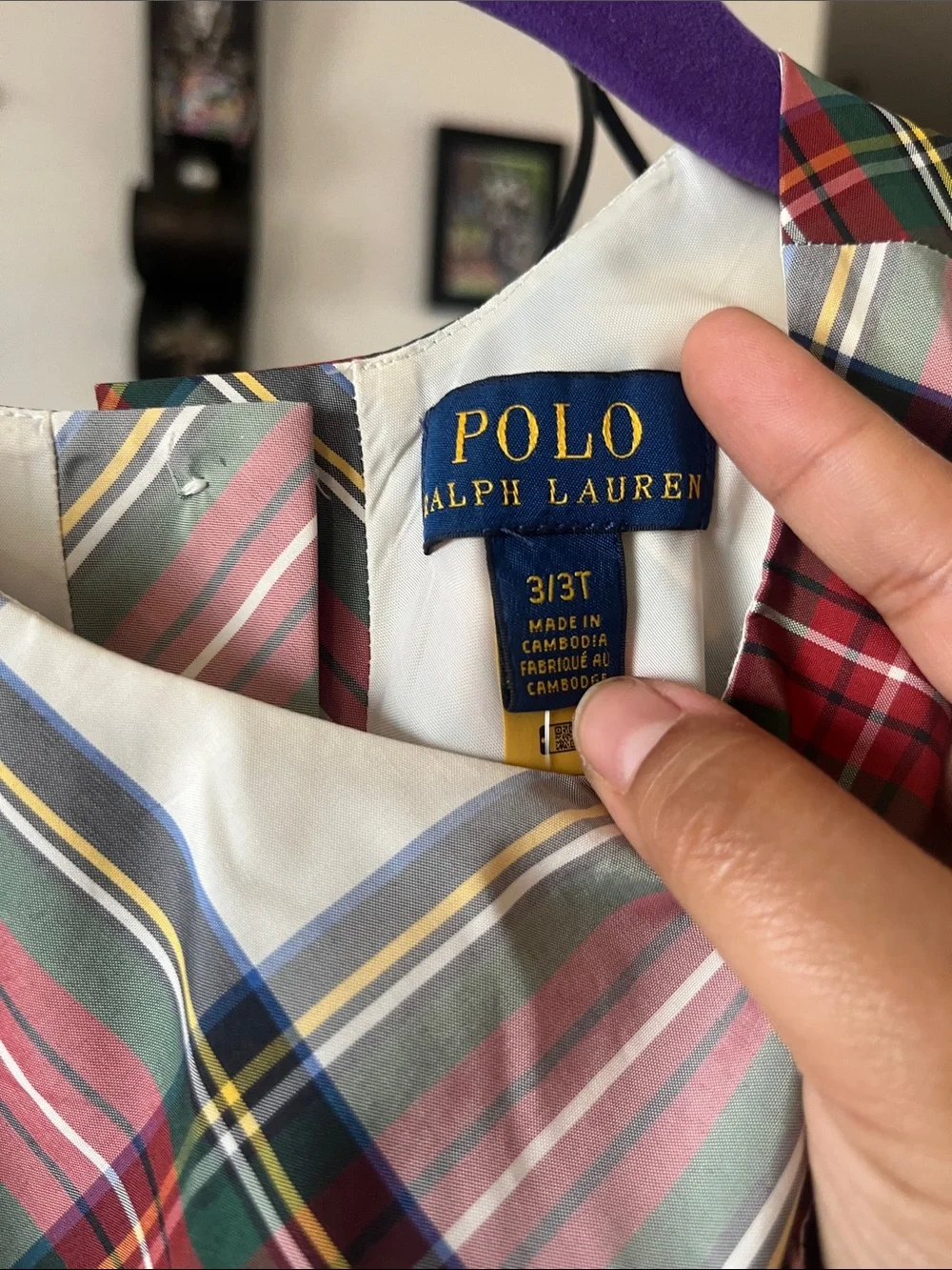 Polo Ralph Lauren sleeveless plaid